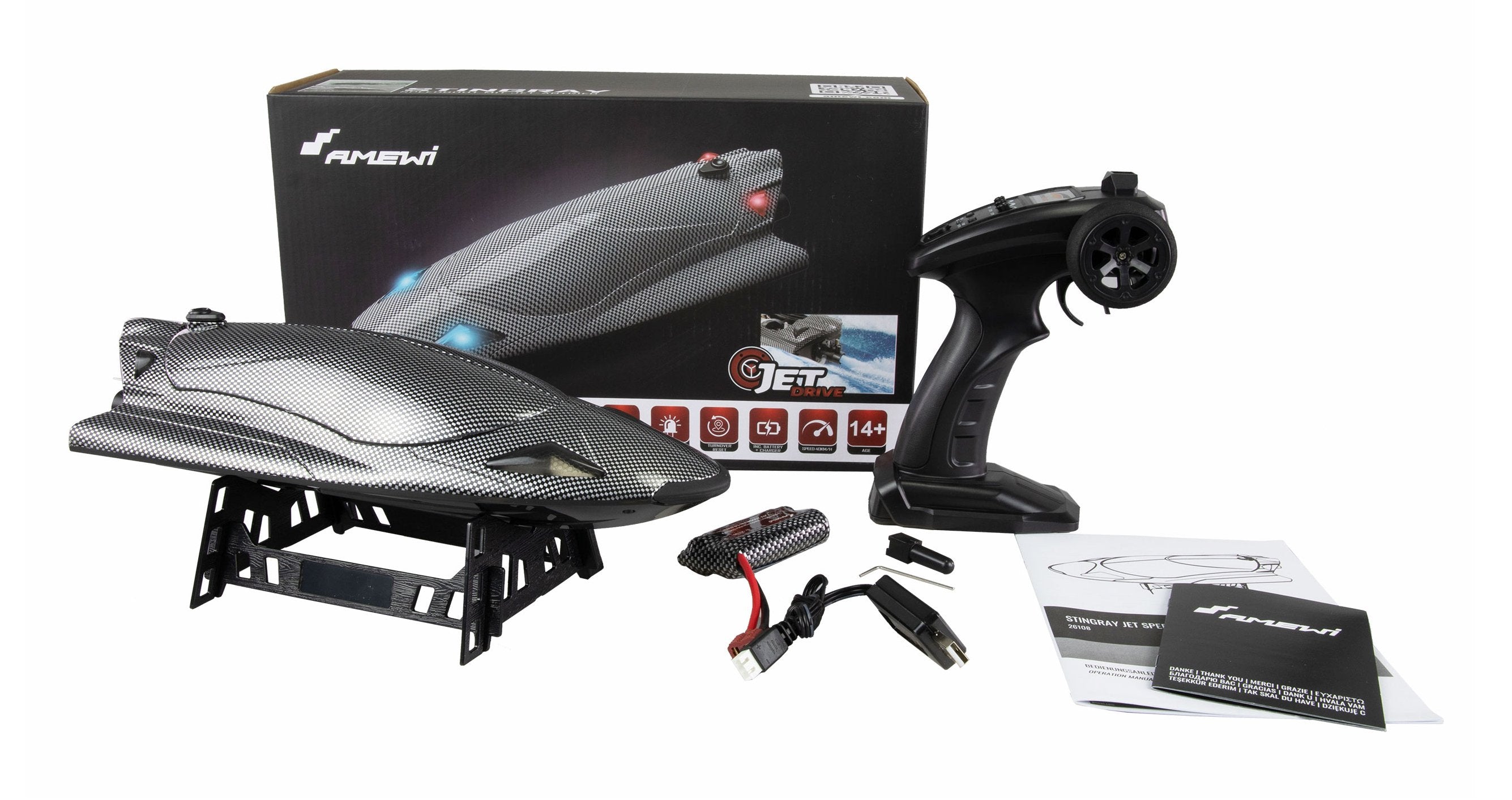 EAN 4262408975144 - Amewi 26108 modelo controlado por radio Barco Motor eléctrico imagen 2