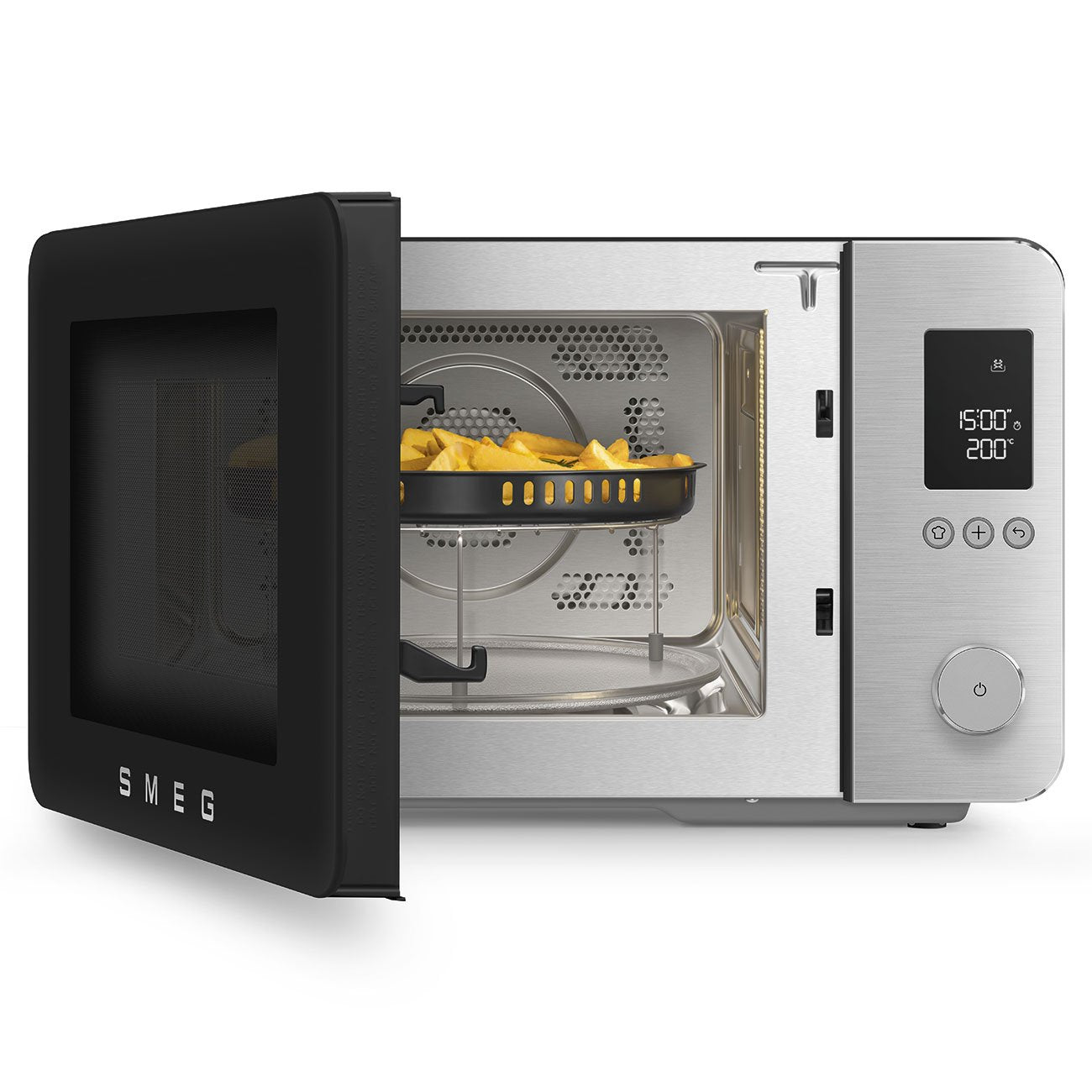 Microondas Smeg Moc02blmeu Combo De Sobremesa + Ventilador/Grill
