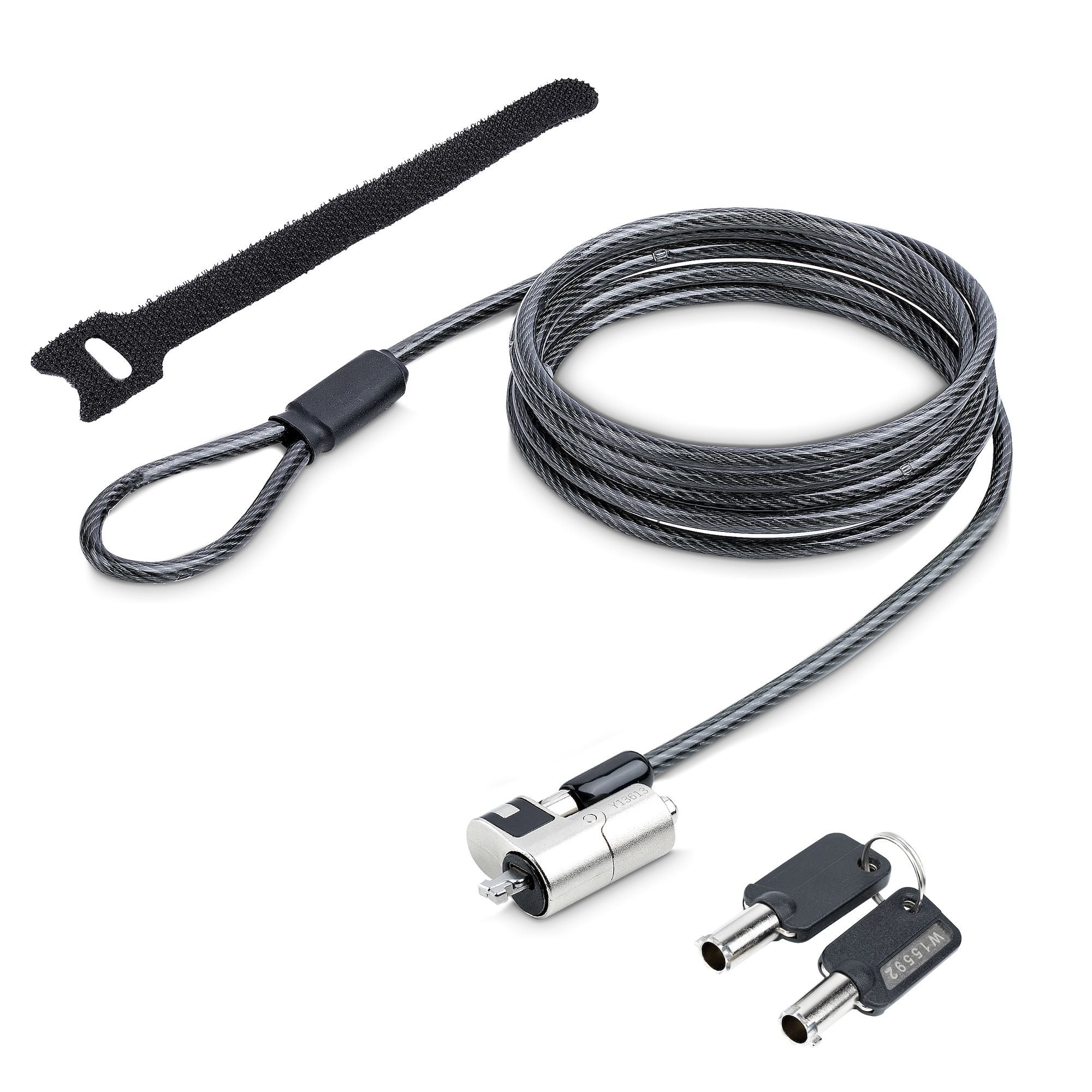 Startech.Com Nanok-Laptop-Lock Cable Antirrobo Negro, Plata 2 M
