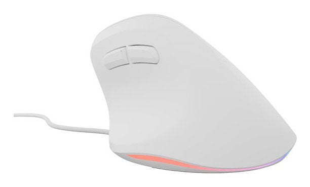 Raton Natec Crake 2 Pro Vertical 12.800 Dpi Optico Blanco