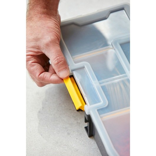 Caja De Herramientas Stanley Cubix 1-94-745 Pieza Pequeña Negro, Transparente, Amarillo Negro/Amarillo, Caja Para Piezas Pequeñas, Negro, Transparente, Amarillo, 90 Mm, 430 Mm, 330 Mm