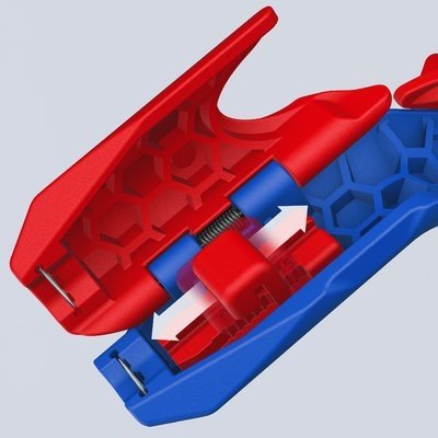 EAN 4003773092605 - Knipex 16 95 03 SB pelacable Azul, Rojo imagen 3