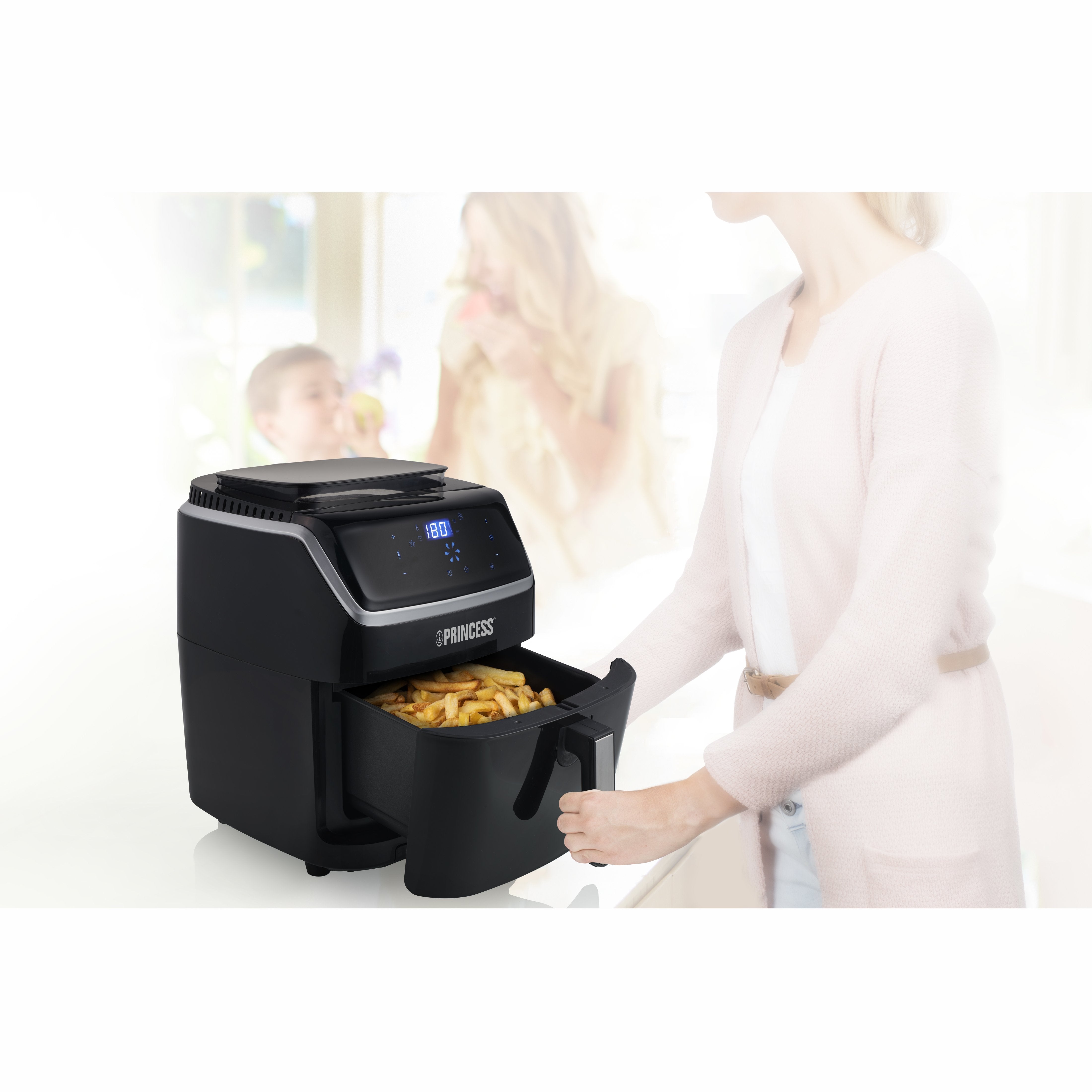 EAN 8713016098412 - Princess 182080 Sencillo 6,5 L Independiente 1700 W Freidora de aire caliente Negro imagen 13