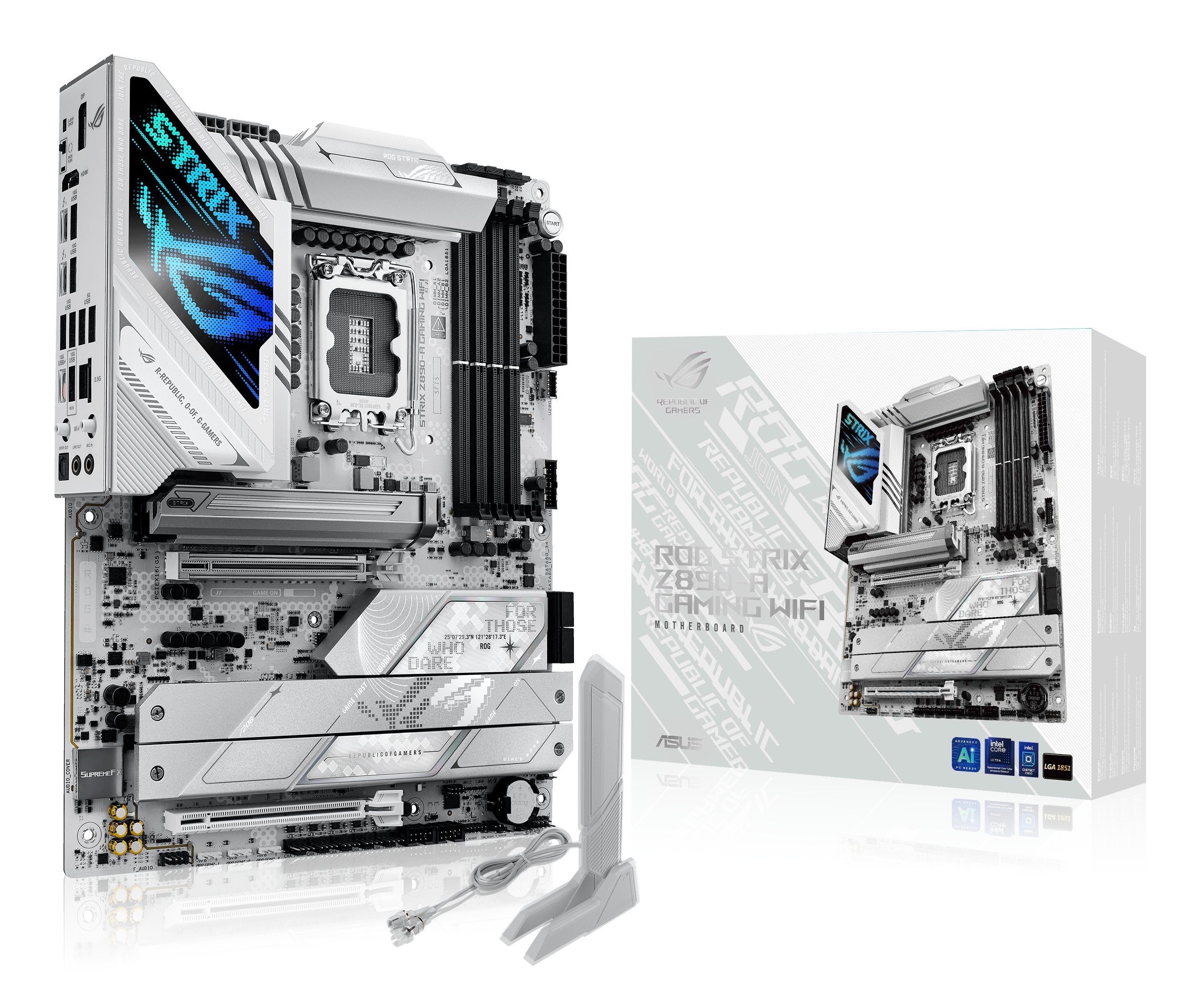 EAN 4711387758830 - ASUS ROG STRIX Z890-A GAMING WIFI Intel Z890 LGA 1851 (Socket V1) ATX imagen 1