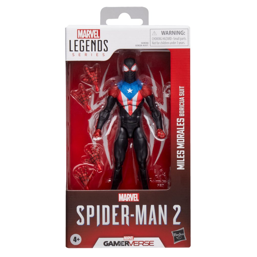 Figura Hasbro Marvel Legends Series Spider Man 2 Miles Morales (Boricua Suit)