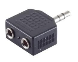 Microconnect Audals Cambiador De Género Para Cable 3.5mm 2x3.5mm Negro