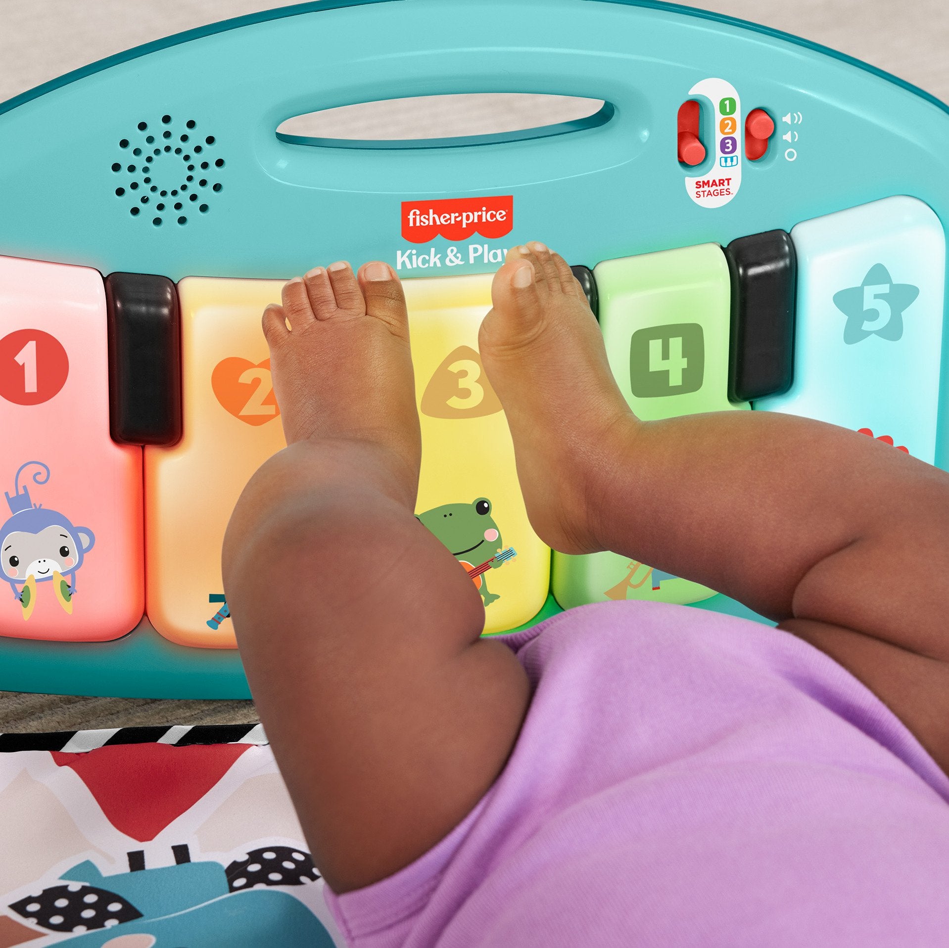 EAN 0194735224067 - Fisher-Price HWY54 gimnasio para bebé y tapete de juego Tela, Plástico Multicolor Gimnasio para bebés imagen 5