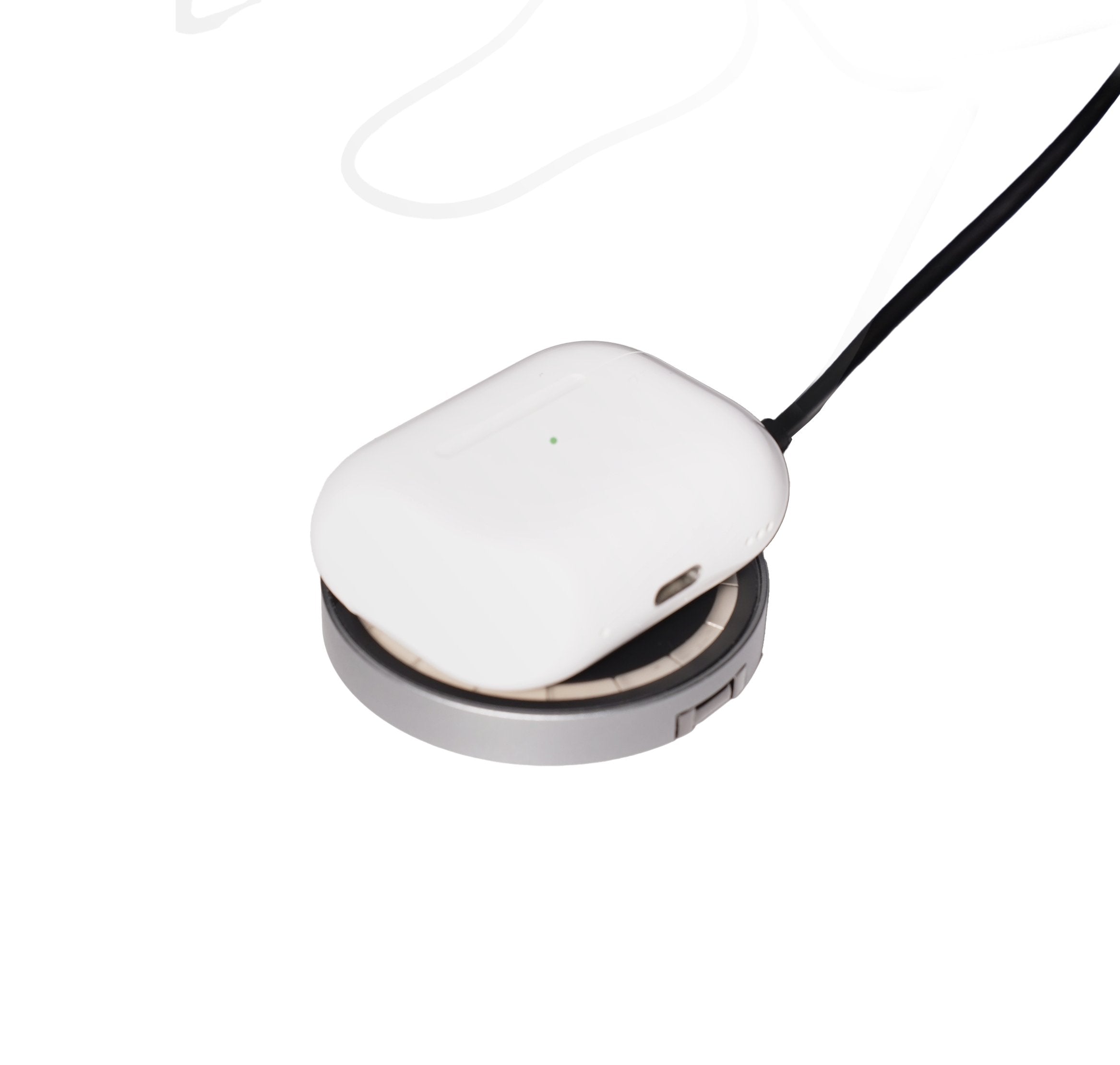 Deltaco 2-In-1 Wireless Charger 15w Transparent