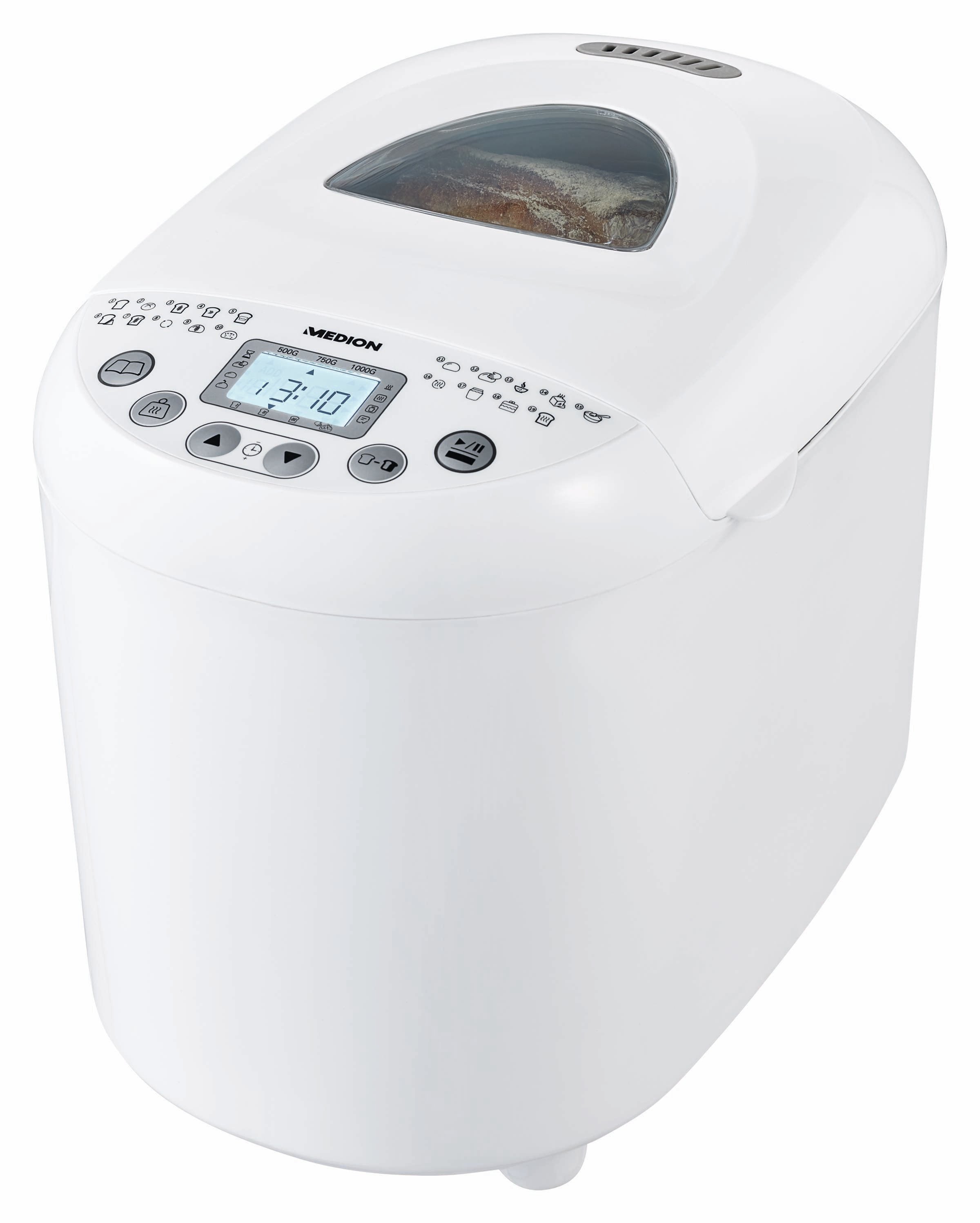 Panificadora Medion Life Brojobackautomat Md 11011 (Blanco, 550 Watt, Para Brojoe Bis 1 Kg) 50076234
