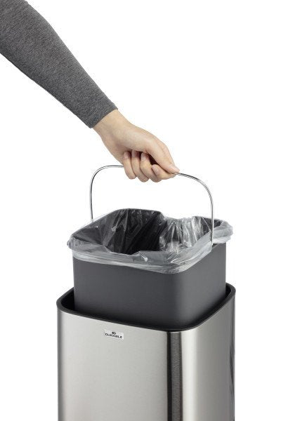 EAN 4005546728339 - Durable TOUCH 12L Rectangular Acero inoxidable Plata, Negro imagen 3