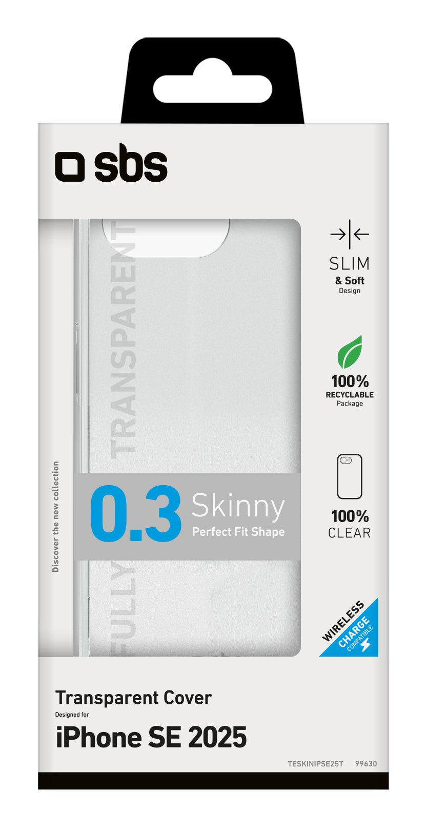EAN 8018417499630 - SBS TESKINIPSE25T funda para teléfono móvil 15,5 cm (6.1") Transparente imagen 2