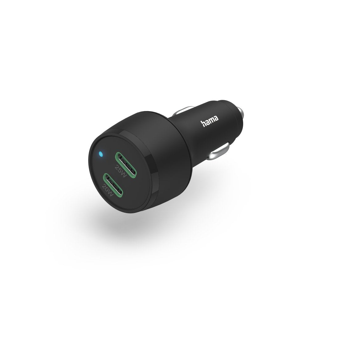 Hama 00201632 Cargador De Dispositivo Móvil Auriculares, Batería Portátil, Smartphone, Tableta Negro Encendedor De Cigarrillos Carga Rápida Auto
