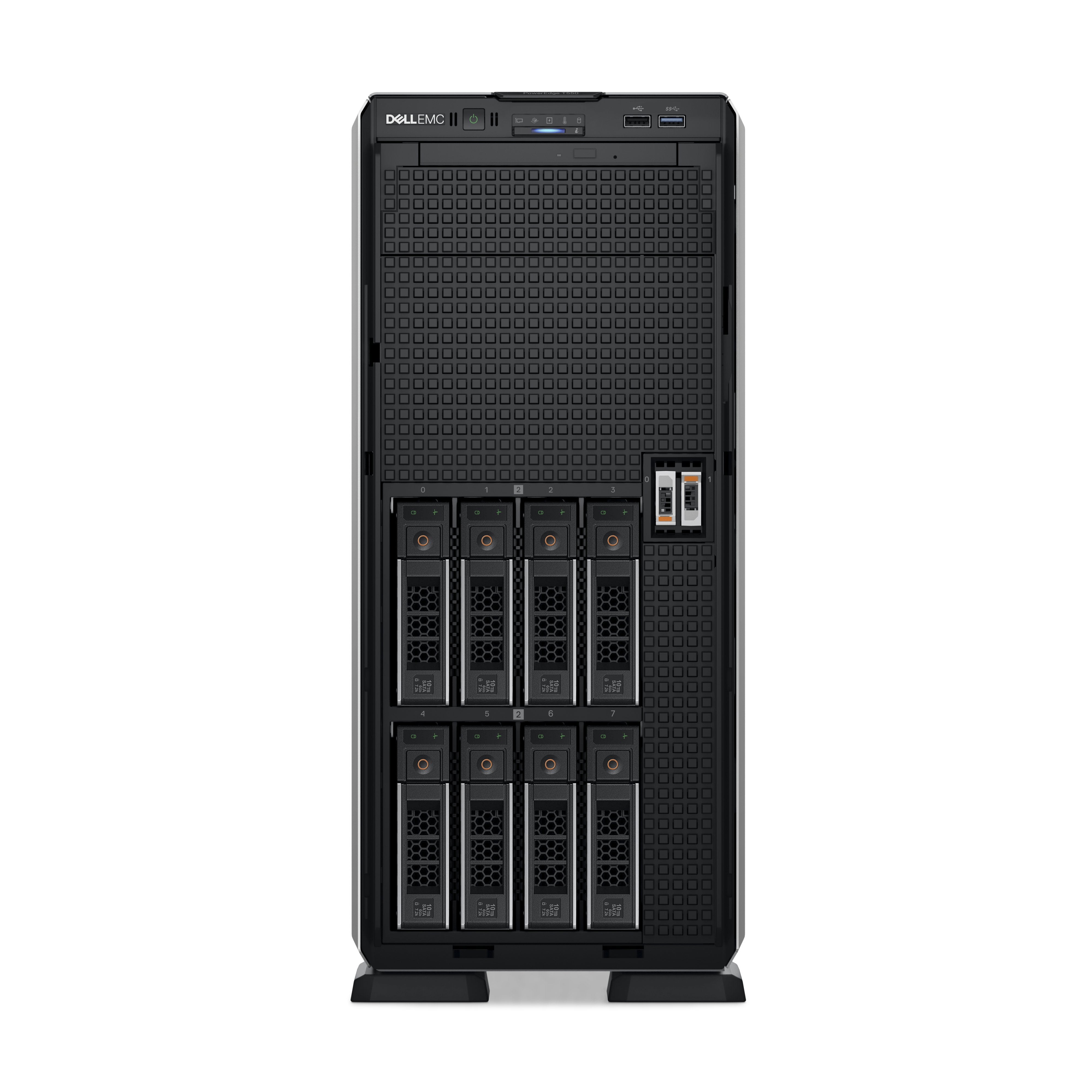 Dell Servidor Poweredge T550 3.5" Chassis Intel® Xeon® Silver 4310 1x 32gb Rdimm 1x 480gb Ssd Sata Front Perc H755 Front Load Idrac9 Enterprise 15g