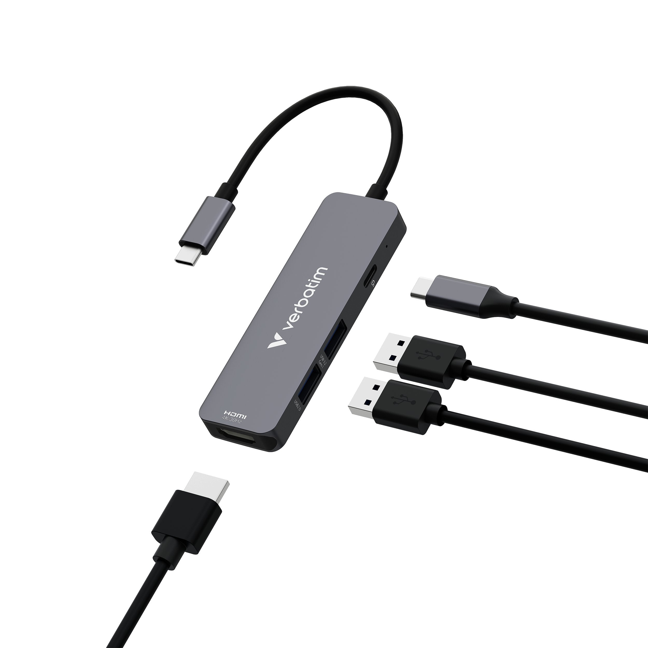 Verbatim Usb-C Essentials Multi- Port Hub 4 Port 32155