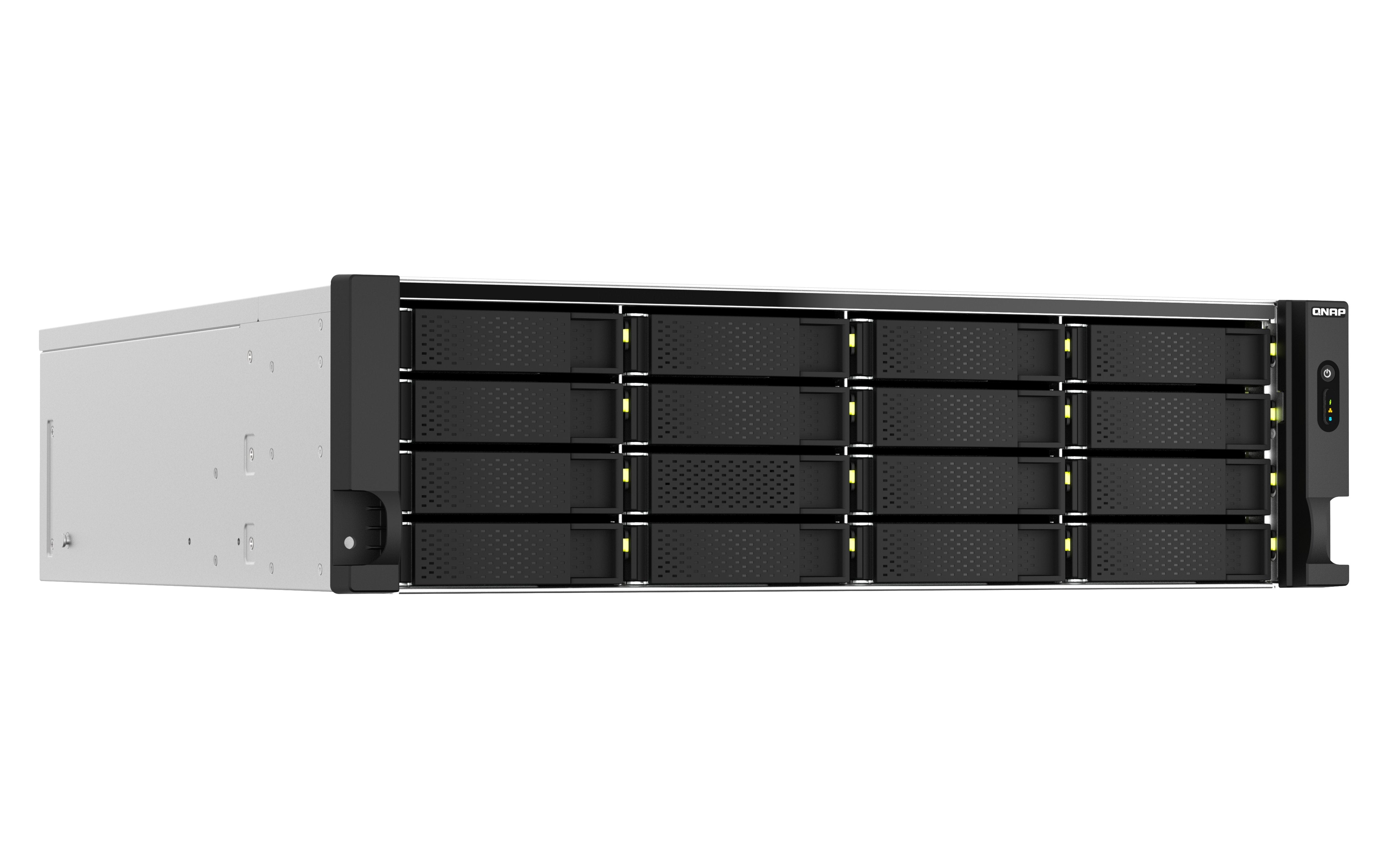 EAN 4711103082263 - QNAP TS-H2287XU-RP NAS Bastidor (3U) Intel Xeon E E-2378 64 GB DDR4 0 TB QuTS hero Negro, Blanco imagen 2