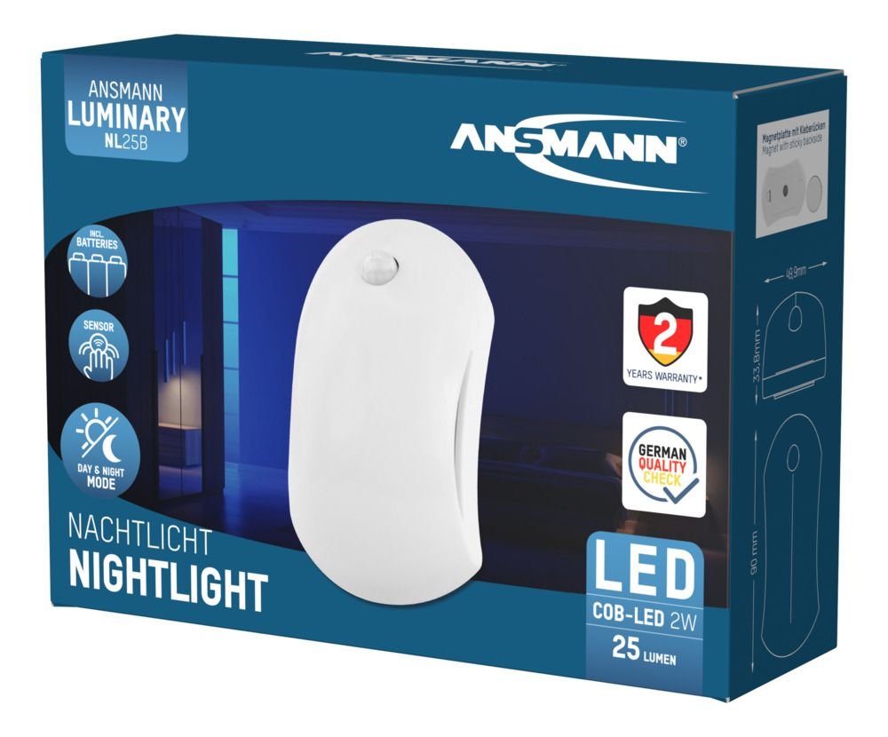 EAN 4013674172672 - Ansmann NL25B Luz de noche con enchufe o Luz quitamiedos con enchufe imagen 12