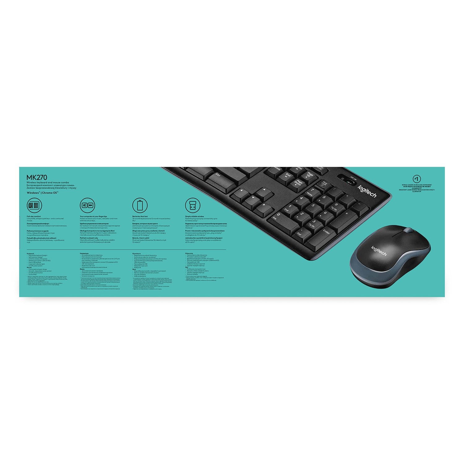 EAN 5099206039308 - Logitech 920-004524 teclado Ratón incluido Oficina RF inalámbrico AZERTY Belga Negro imagen 11