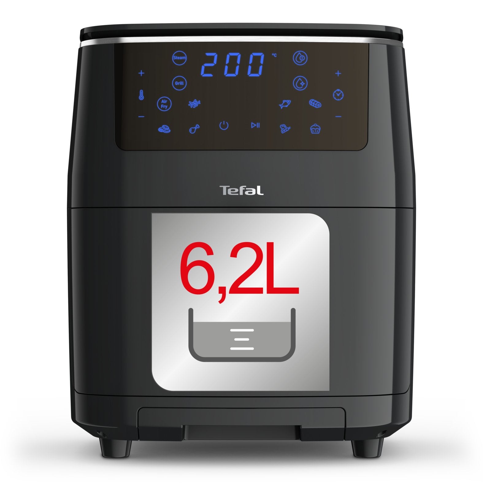 EAN 3045380020214 - Tefal Easy Fry Grill & Steam FW2018 Sencillo Independiente 1700 W Freidora de aire caliente Negro imagen 3