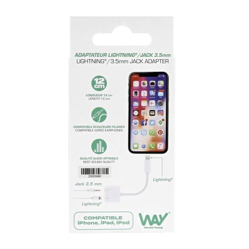 EAN 3303170114315 - T'nB WADACBL cable de conector Lightning 1,2 m Blanco imagen 10