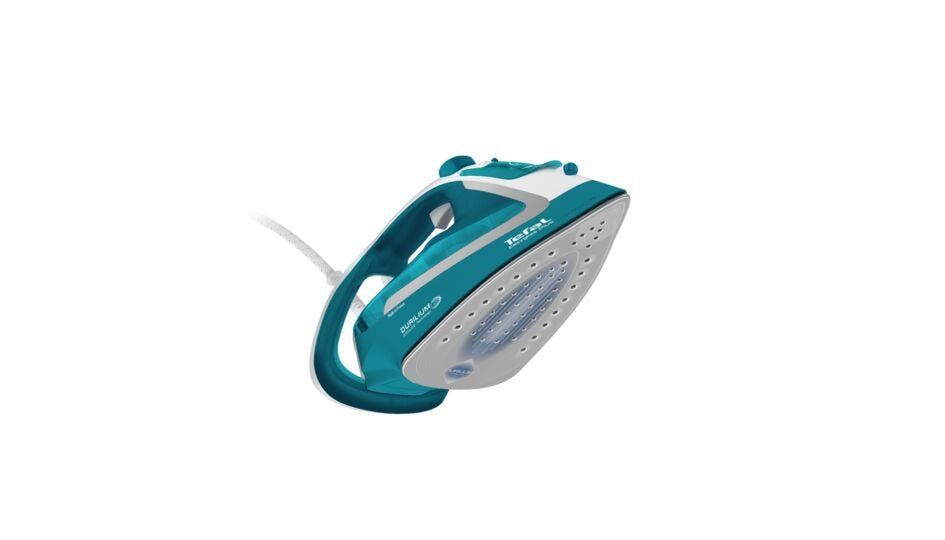 EAN 3121040075845 - Tefal EasyGliss Plus FV5737 Plancha vapor-seco Suela de Durilium 2500 W Turquesa, Blanco imagen 2
