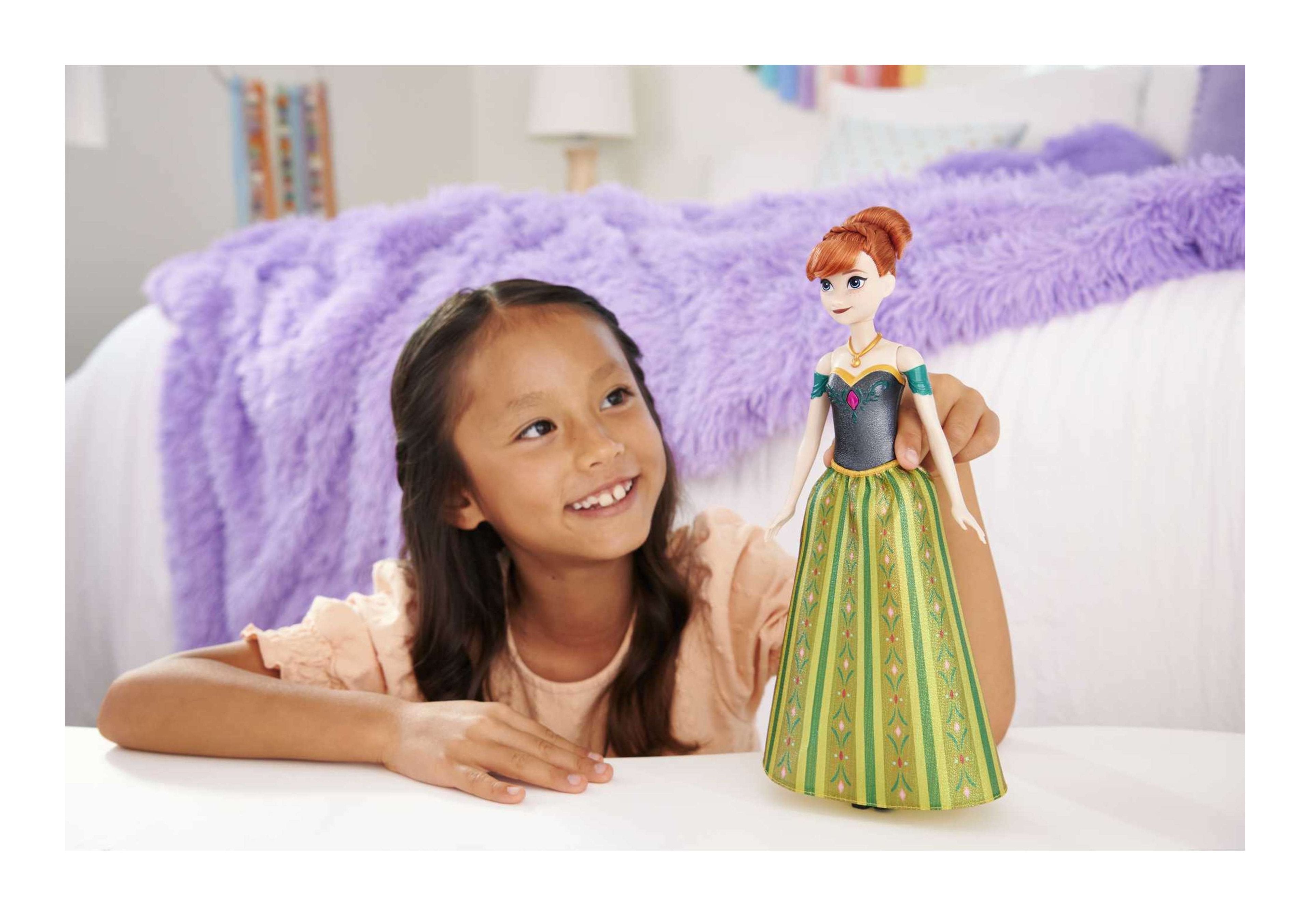Muñeca Mattel Disney Frozen Anna Cantante Hmg41