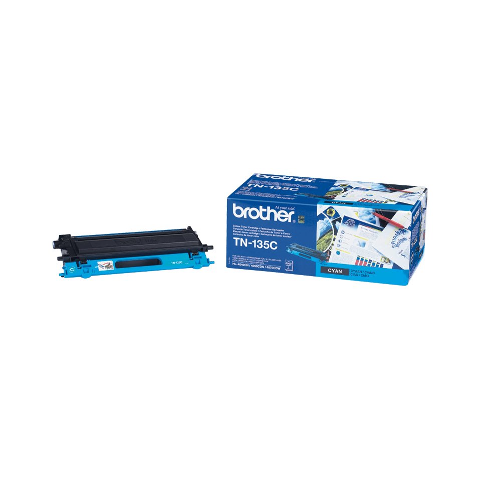 EAN 4977766648141 - Brother TN-135C cartucho de tóner 1 pieza(s) Original Cian imagen 1