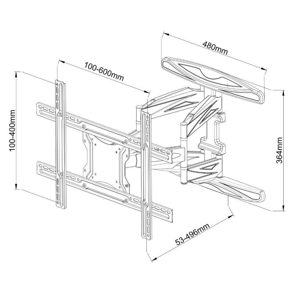 EAN 8057685308886 - Techly ICA-PLB 172L soporte para TV 2,03 m (80") Negro imagen 3