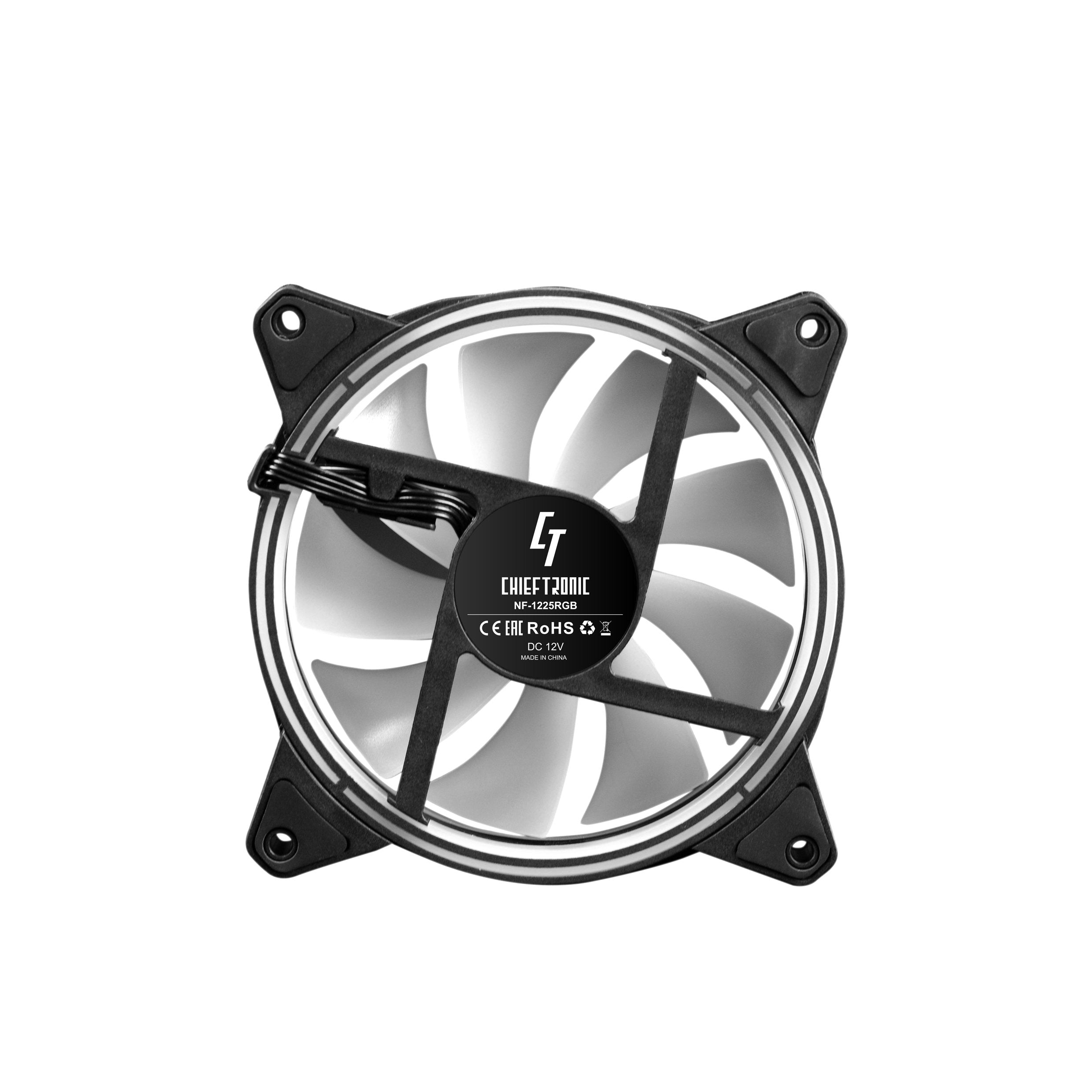 EAN 0753263077257 - Chieftec NF-1225RGB sistema de refrigeración para ordenador Carcasa del ordenador Ventilador 12 cm Negro imagen 6