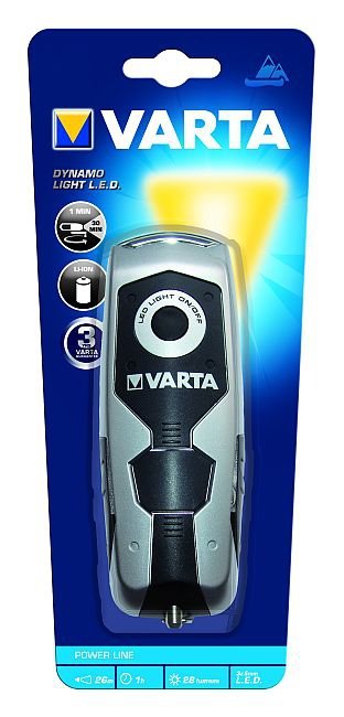 Varta Linterna Dynamo Led 28 Lm Bateria Li-Ion 120 Mah