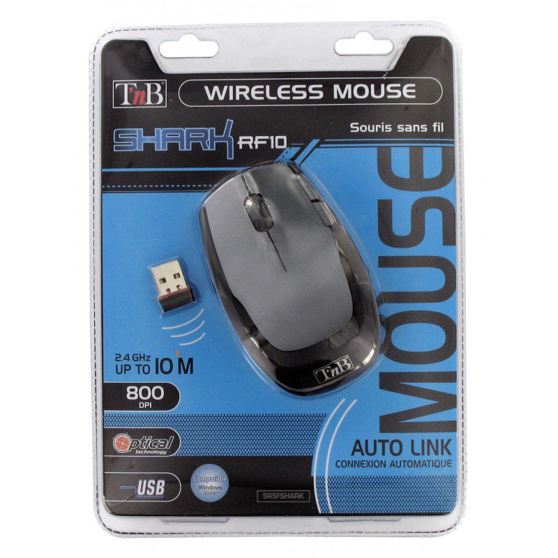 EAN 3303170041369 - T'nB SRSFSHARK ratón RF inalámbrico Óptico 800 DPI imagen 5