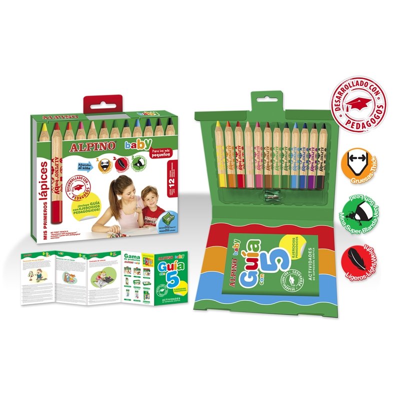 EAN 8413240476511 - Alpino AL000177 lápiz de color Multicolor 12 pieza(s) imagen 2