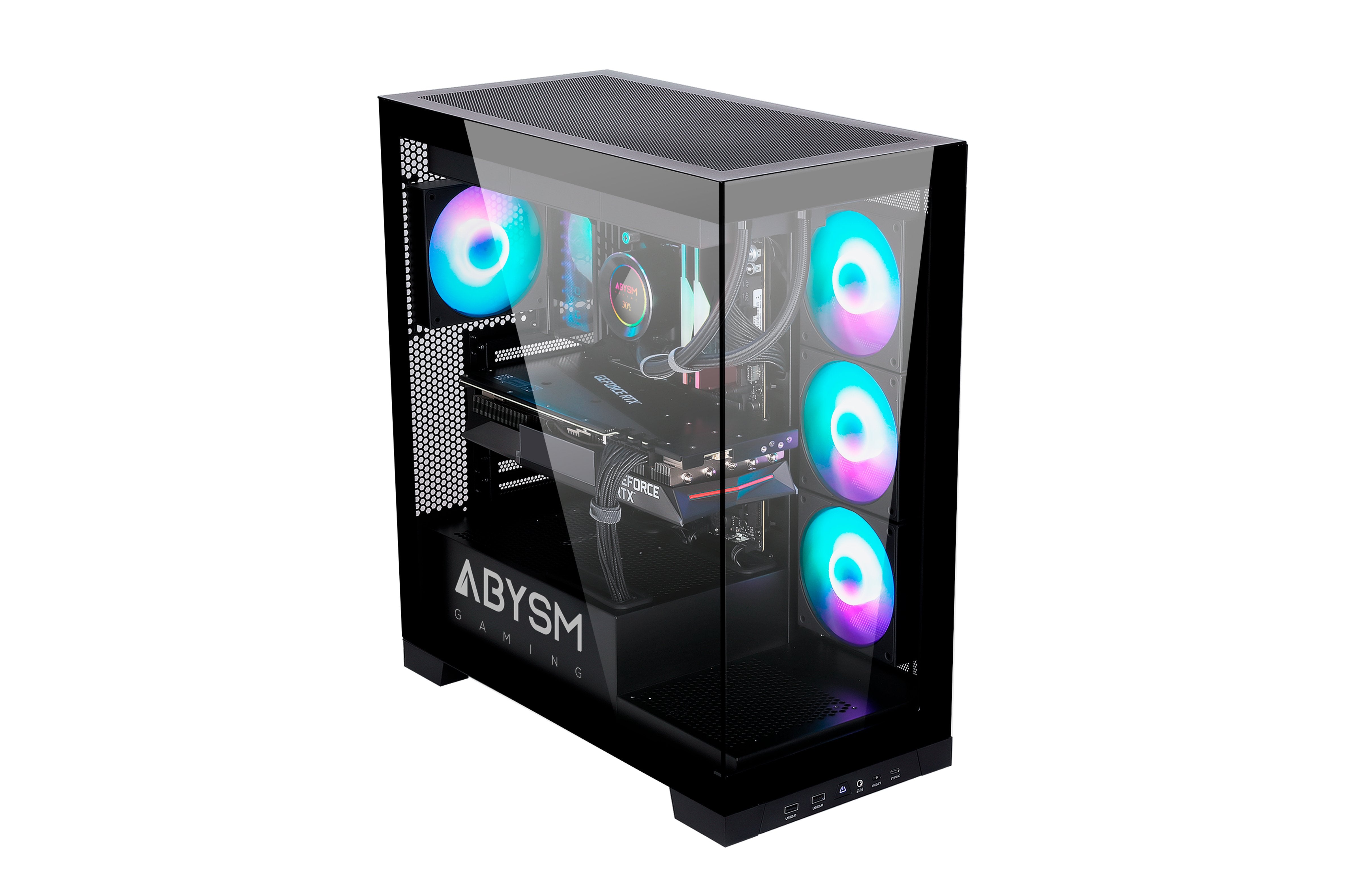 EAN 6974560223206 - ABYSM Danube Sava H500 Black Escritorio Negro, Transparente imagen 4