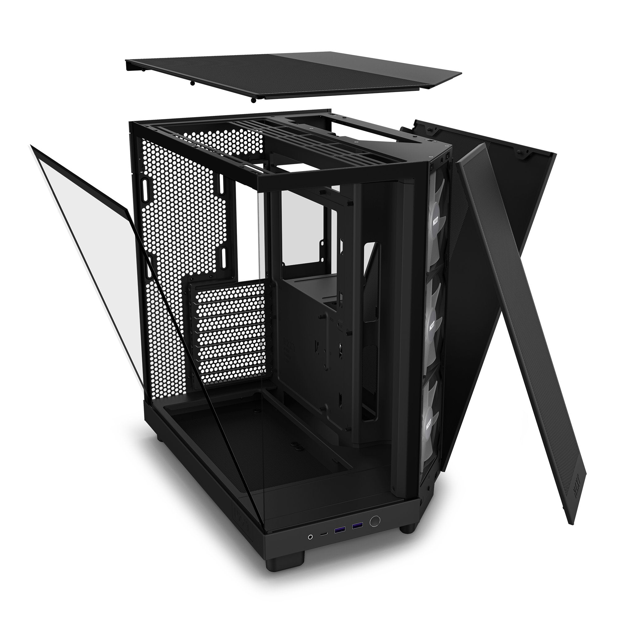 EAN 5056547204079 - NZXT H6 Flow RGB Midi Tower Negro imagen 14