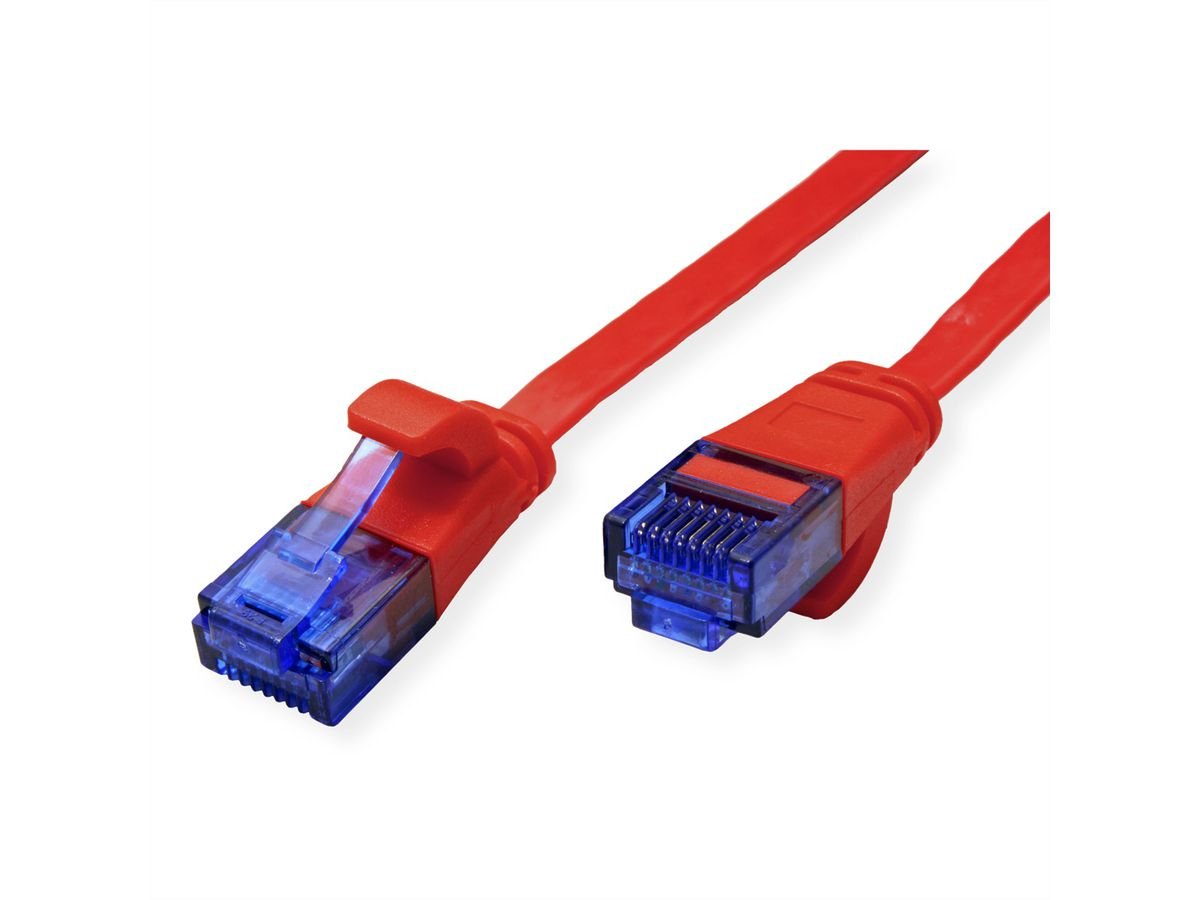 Value Cable De Red Cat.6a (Class Ea) Utp, Extra-Flach, Rot, 3 M
