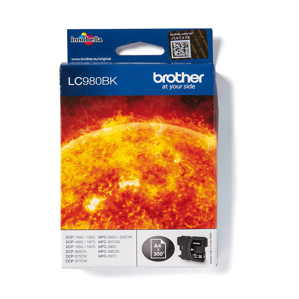 EAN 4977766659567 - Brother LC980BK cartucho de tinta 1 pieza(s) Original Negro imagen 1