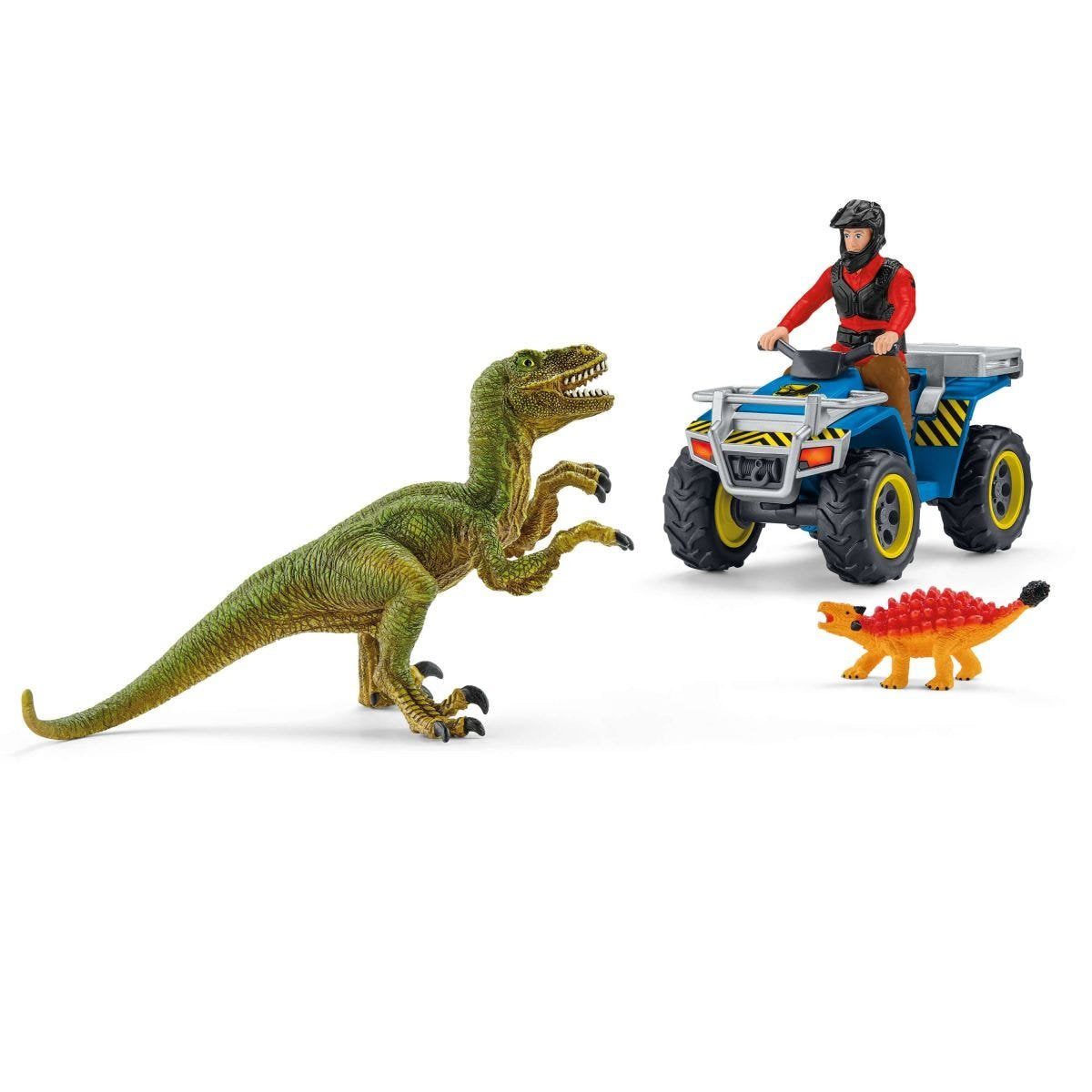 Schleich Dinosaurs 41466 Quad Escape From Velociraptor
