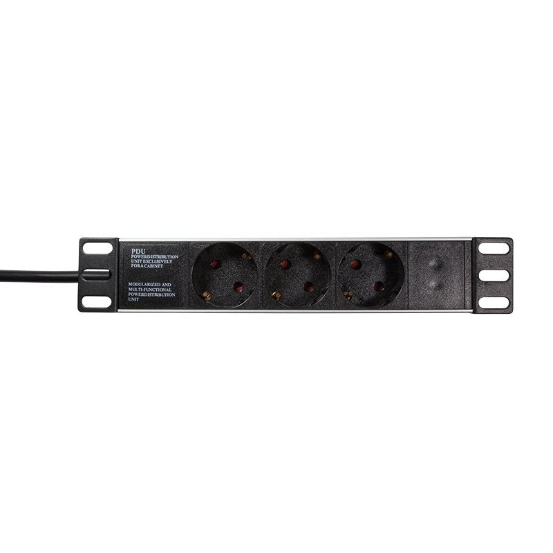 Logilink Pdu3b01 Unidad De Distribución De Energía (Pdu) 1u Negro 3 Salidas Ac