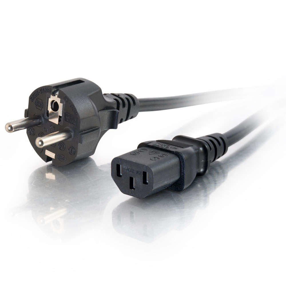 EAN 0757120885467 - C2G 5m Power Cable Negro CEE7/7 C13 acoplador imagen 1