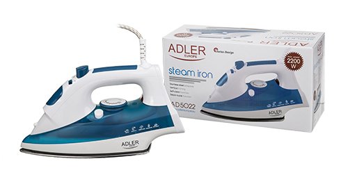 EAN 5908256834293 - Adler AD 5022 Plancha vapor-seco Suela de cerámica 2200 W Azul, Blanco imagen 3