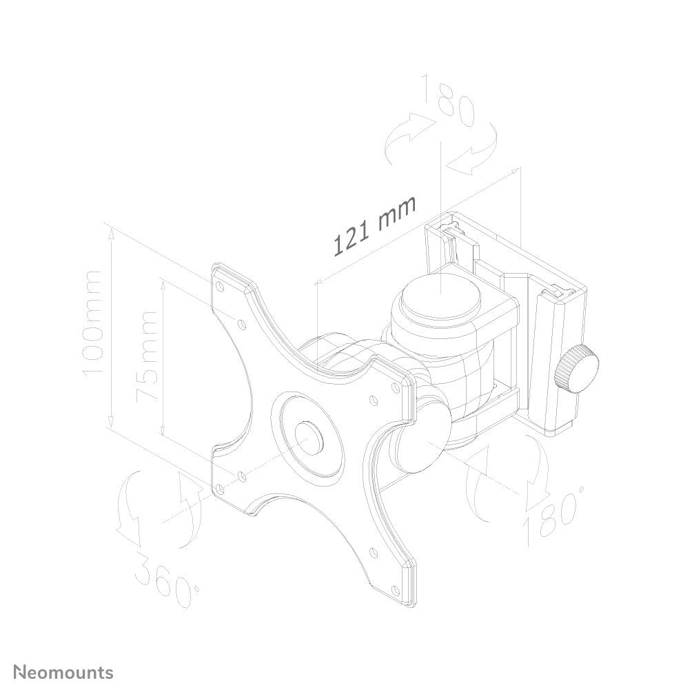 EAN 8717371444808 - Neomounts FPMA-W250BLACK soporte para TV 76,2 cm (30") Negro imagen 6