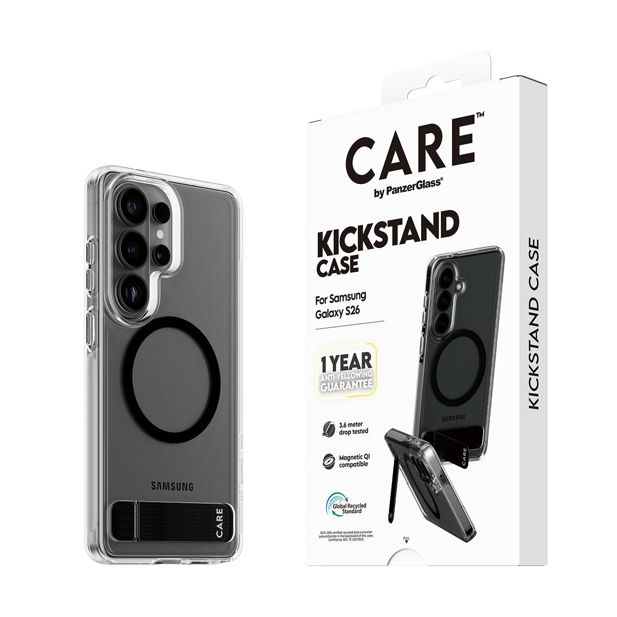 Care Urban Explorer Case Clear W Kickstand Qi Galaxy S26