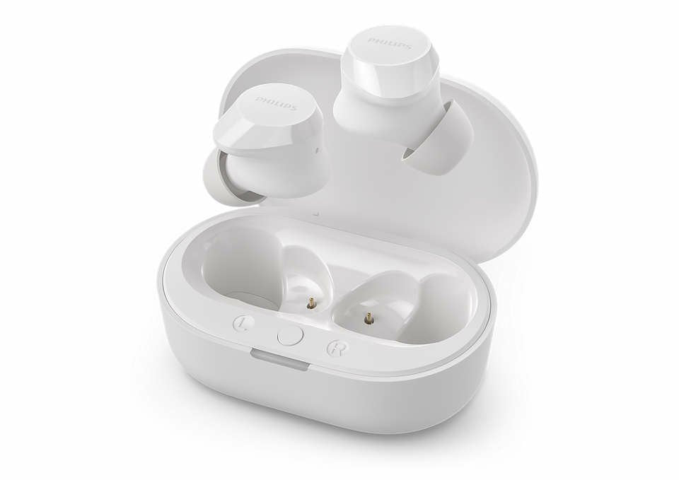 Auricular Botón Philips Tat1209wt/00 Blanco Bluetooth Ipx4