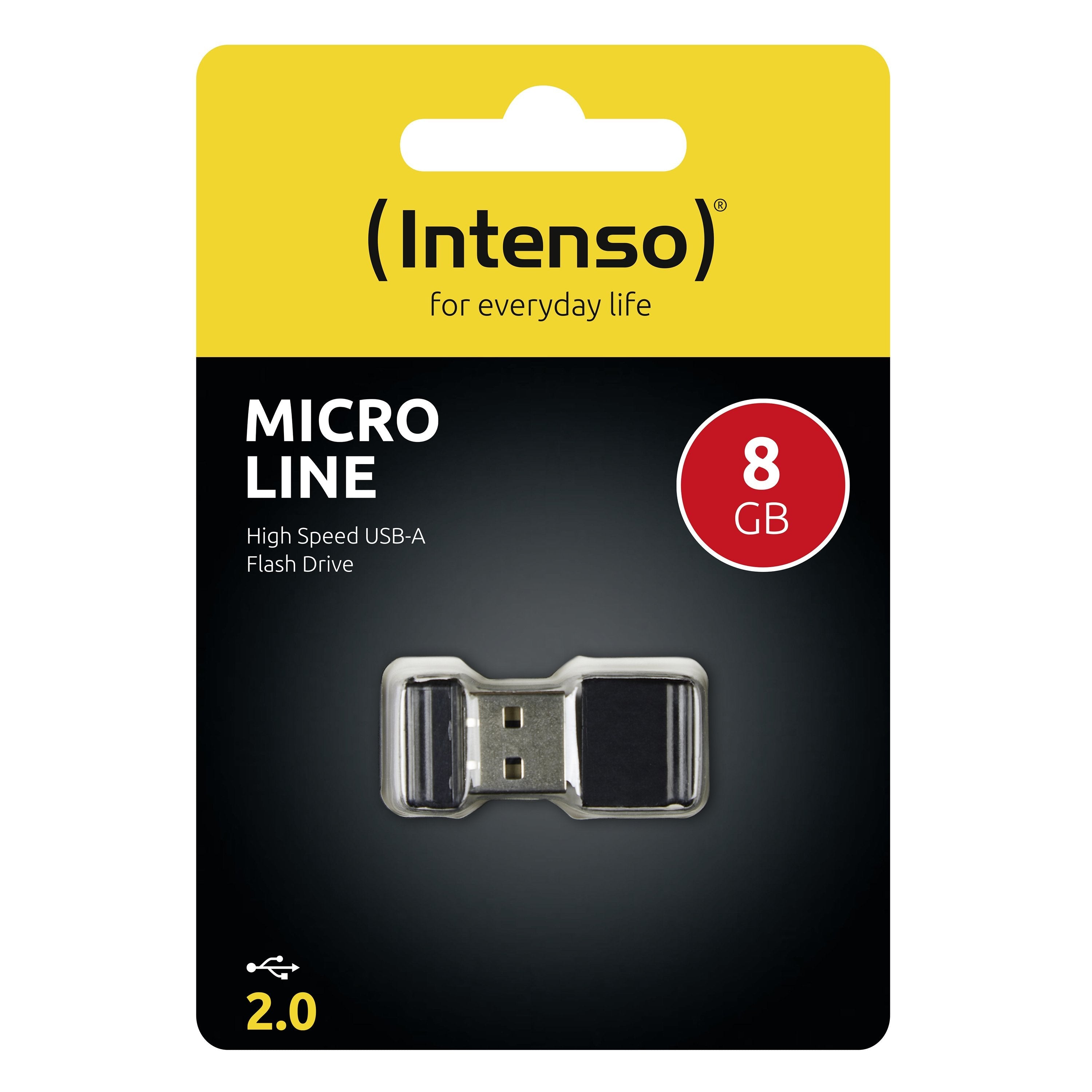 EAN 4034303012220 - Intenso Micro Line unidad flash USB 8 GB USB tipo A 2.0 Negro imagen 8