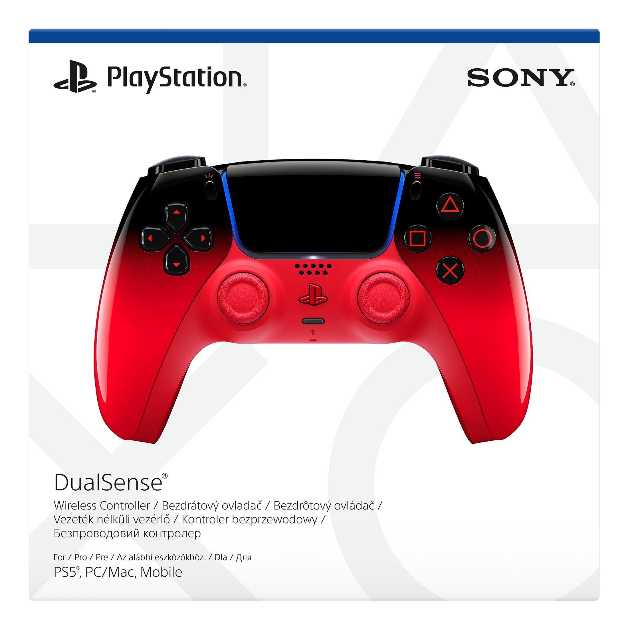 Mando Sony Ps5 Dualsense Techno Red Nueva Edición