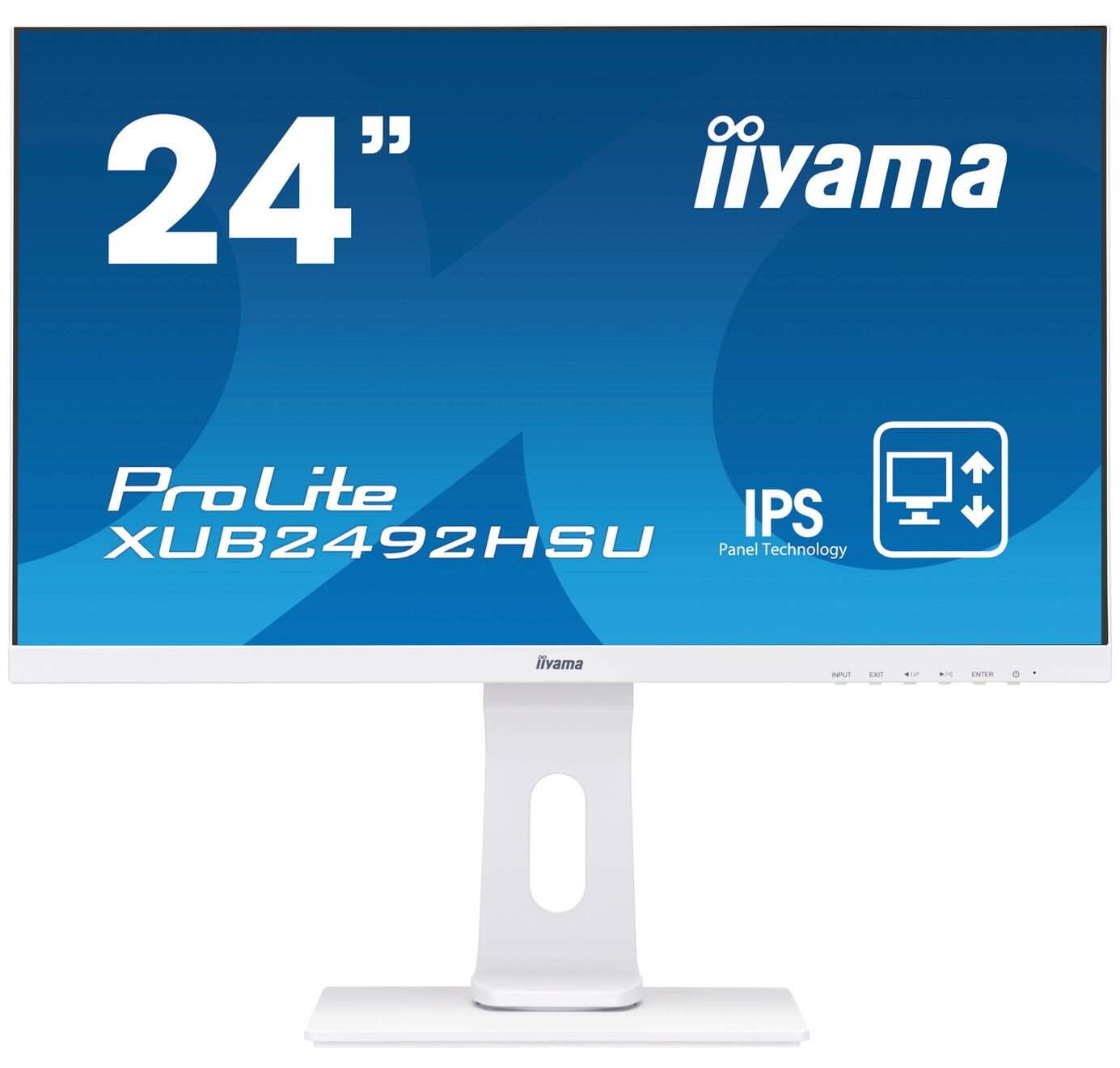 Monitor Iiyama 24" Pl Xub2492hsu-W1 Ips 5ms,Vga,Dp, Hdmi,Sp, Pivotante Blanco