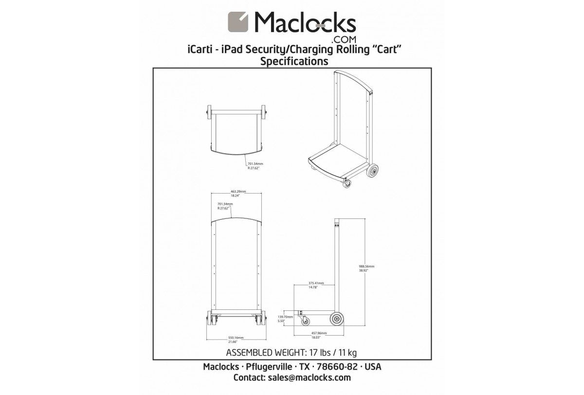 EAN 0819472020276 - Compulocks CartiPad Solo Armario de gestión y carga para dispositivos portátiles Blanco imagen 7