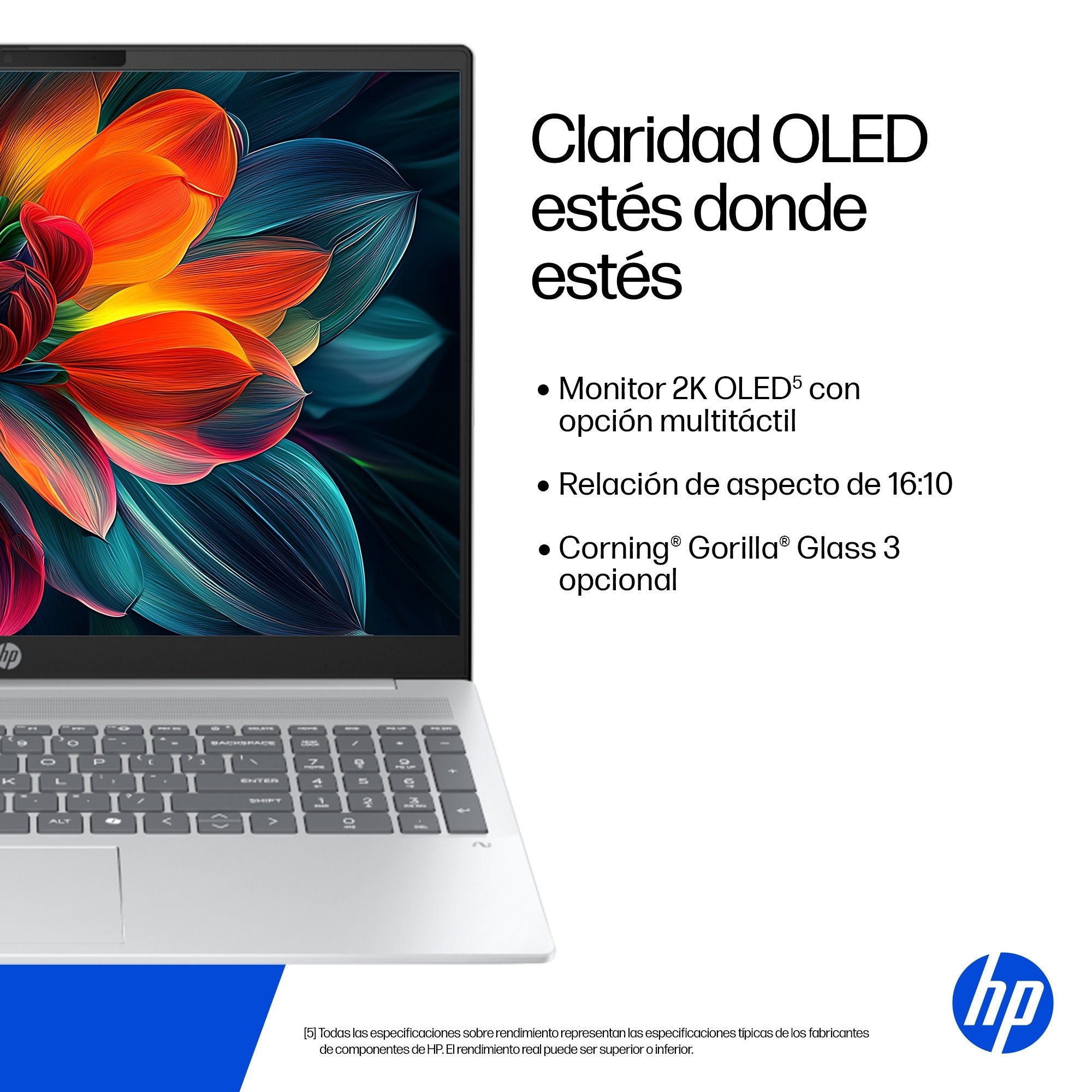 Portátil Hp Omnibook 5 Ngai 14-He0005ns 14" Snapdragon X Elite 16gb 1tb Ssd Oled Ia Windows 11 Home