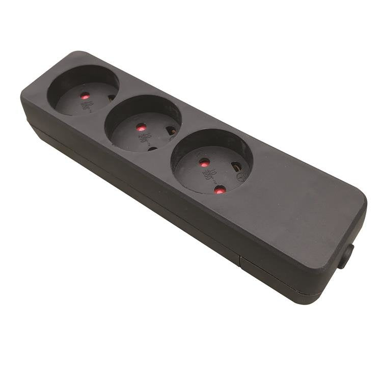 Garbot Z66000109-Pa01 Base Múltiple 3 Salidas Ac Interior Negro