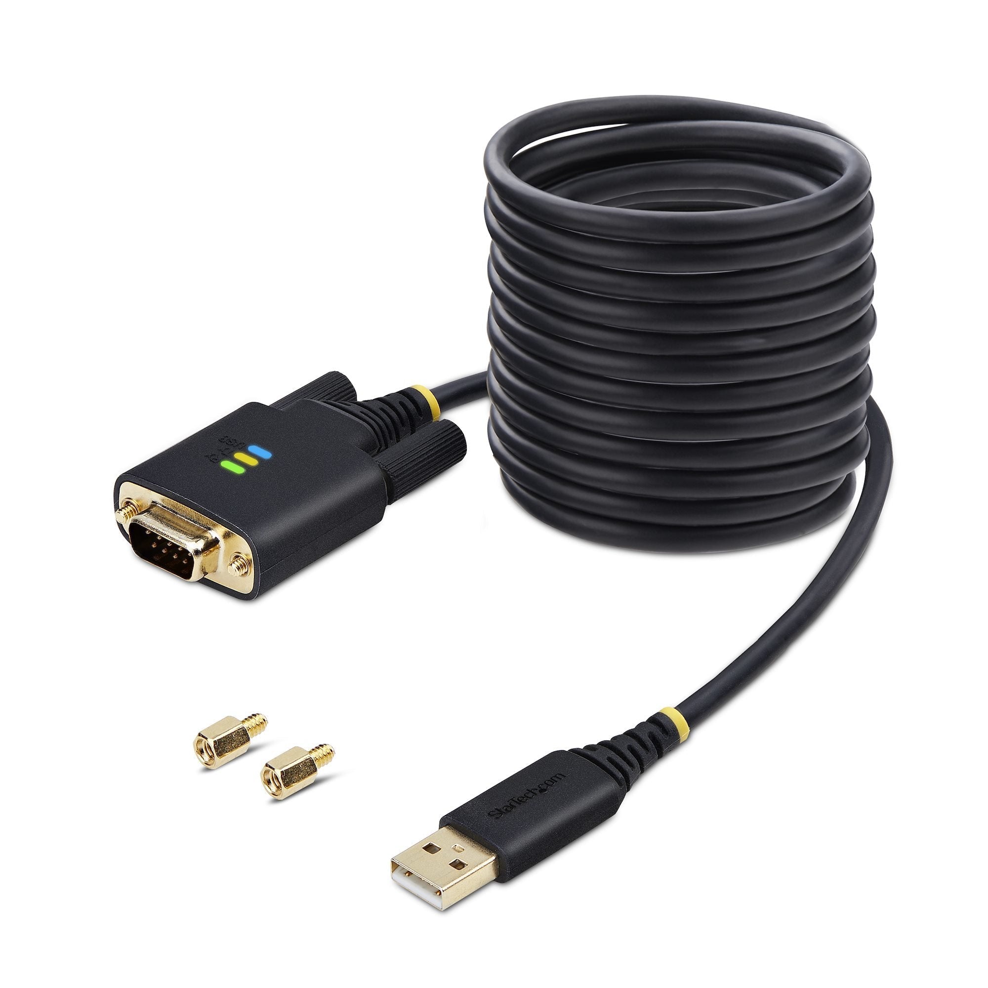 Startech.Com 1p10ffc-Usb-Serial Cable De Serie Negro 3 M Usb Tipo A Db-9