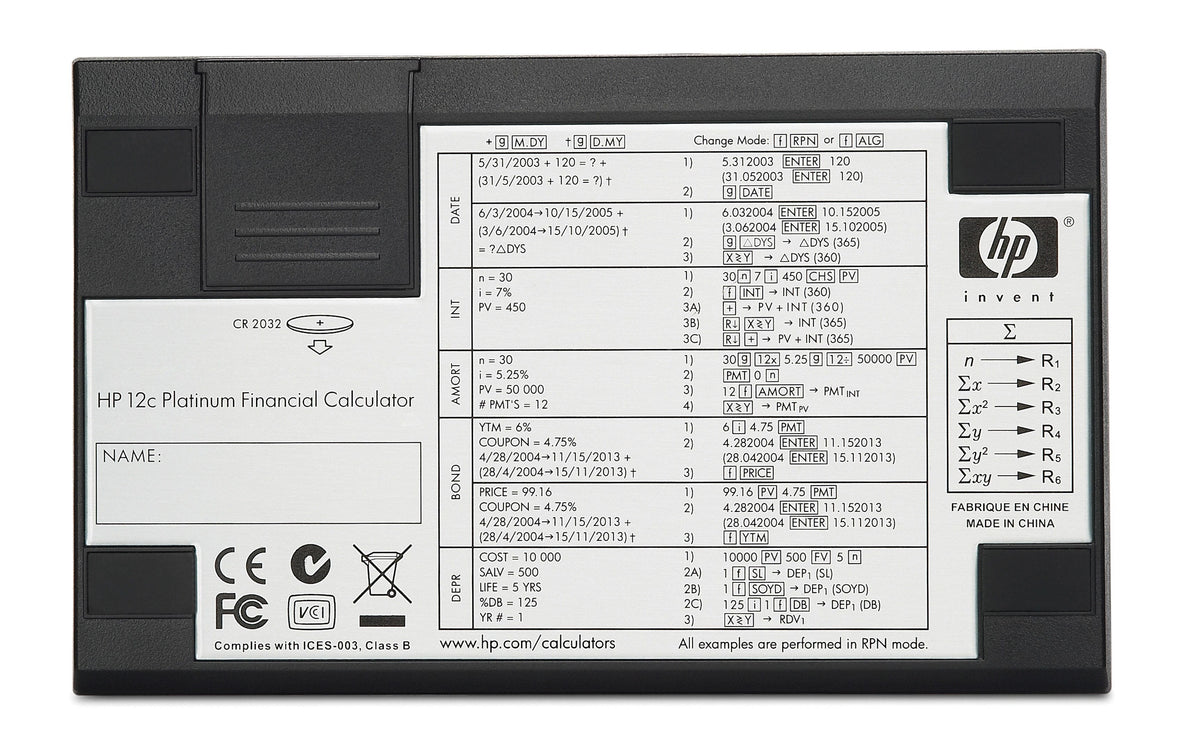 Hp 12c Platinum - Finansiel Regnemaski